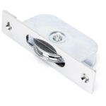 polished chrome square ended sash pulley 75kg