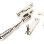 polished nickel night vent locking reeded fastener