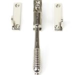 polished nickel night vent locking reeded fastener