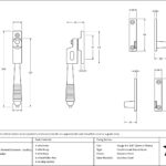 polished nickel night vent locking reeded fastener