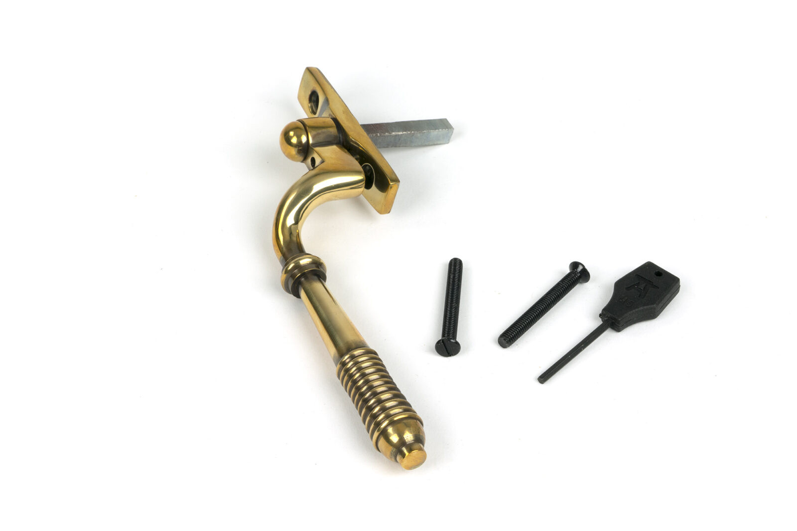 aged brass reeded espag lh