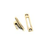 aged brass locking reeded fastener