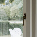 aged brass locking reeded fastener