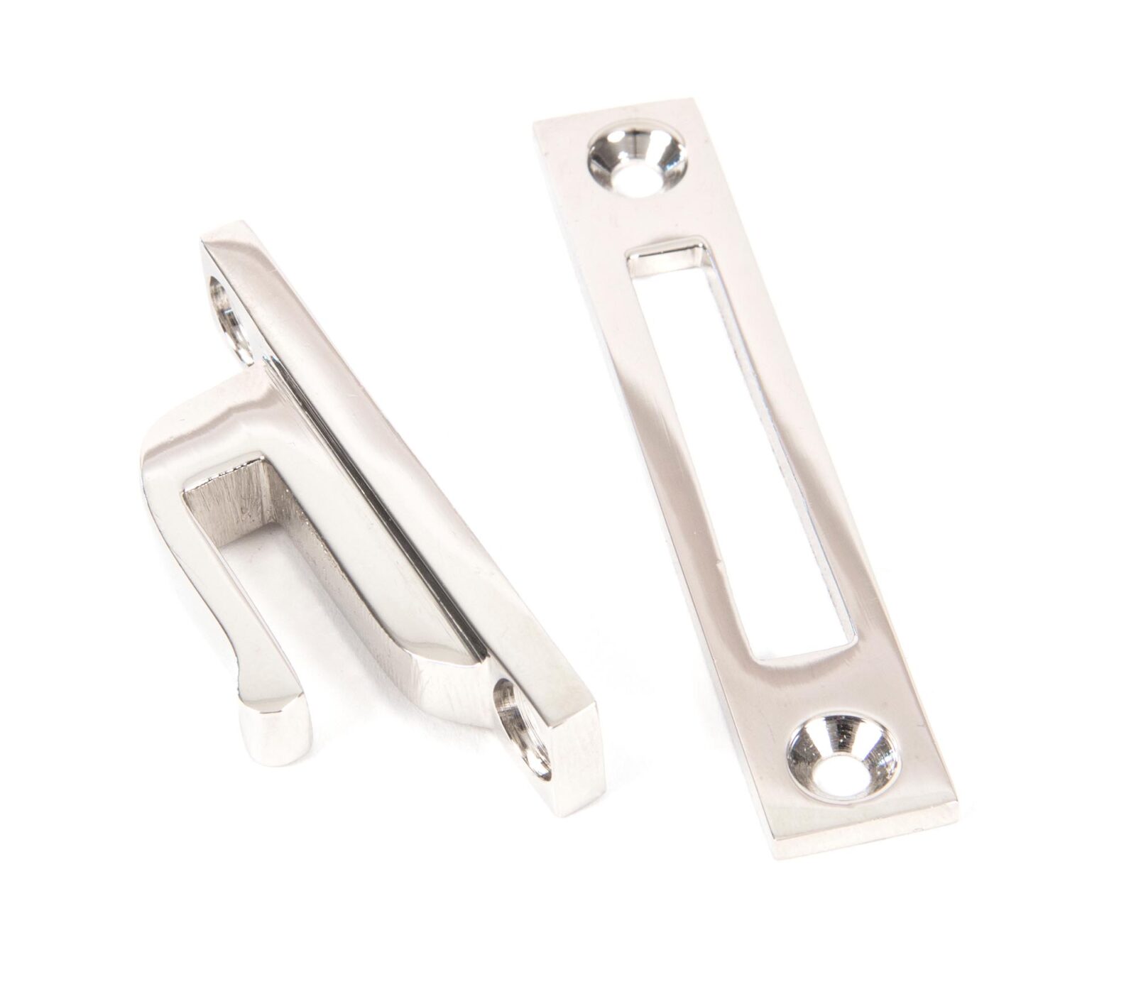 polished nickel locking reeded fastener