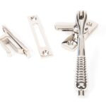 polished nickel locking reeded fastener