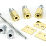 lacquered brass secure stops (pack of 4)