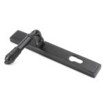 aged bronze reeded slimline lever espag. lock set