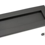 aged bronze small letter plate