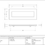 aged bronze small letter plate