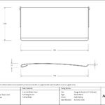 aged bronze small letter plate cover