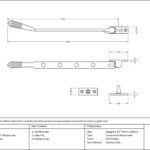 aged bronze 10" reeded stay