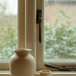 aged bronze night vent locking reeded fastener