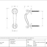 polished chrome doctors door knocker
