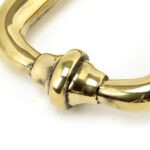 aged brass slimline art deco door knocker