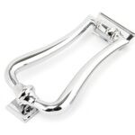 polished chrome slimline art deco door knocker