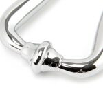 polished chrome slimline art deco door knocker