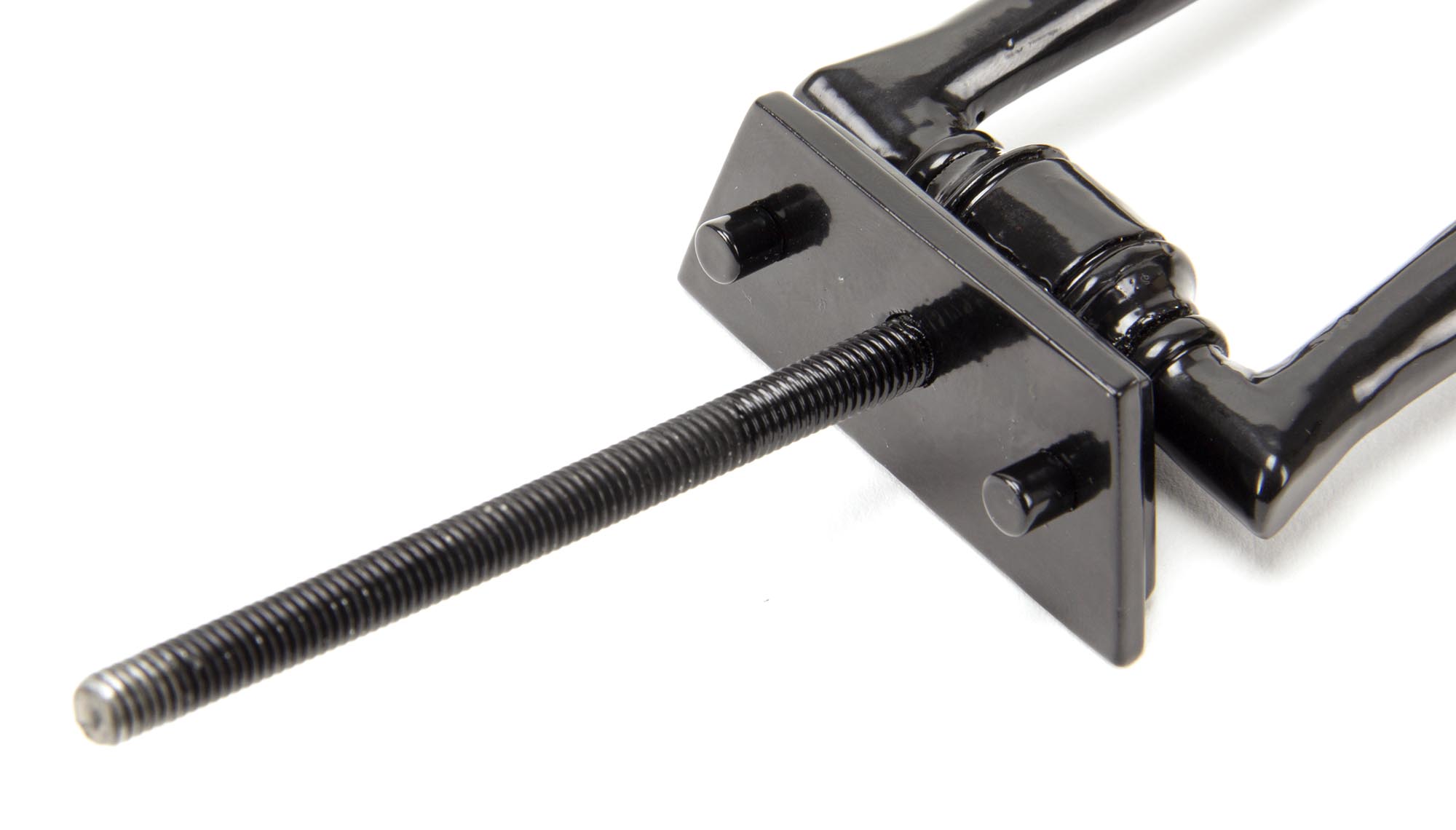 black slimline art deco door knocker