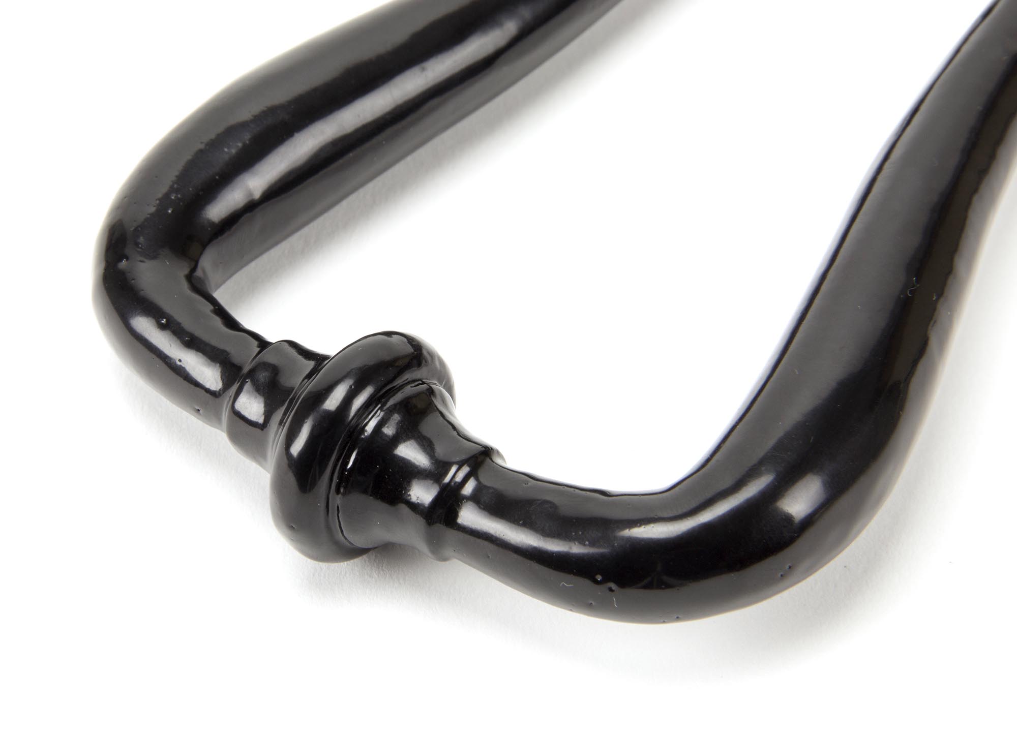 black slimline art deco door knocker