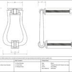 pewter slimline art deco door knocker