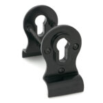 black 50mm euro door pull (back to back fixings)