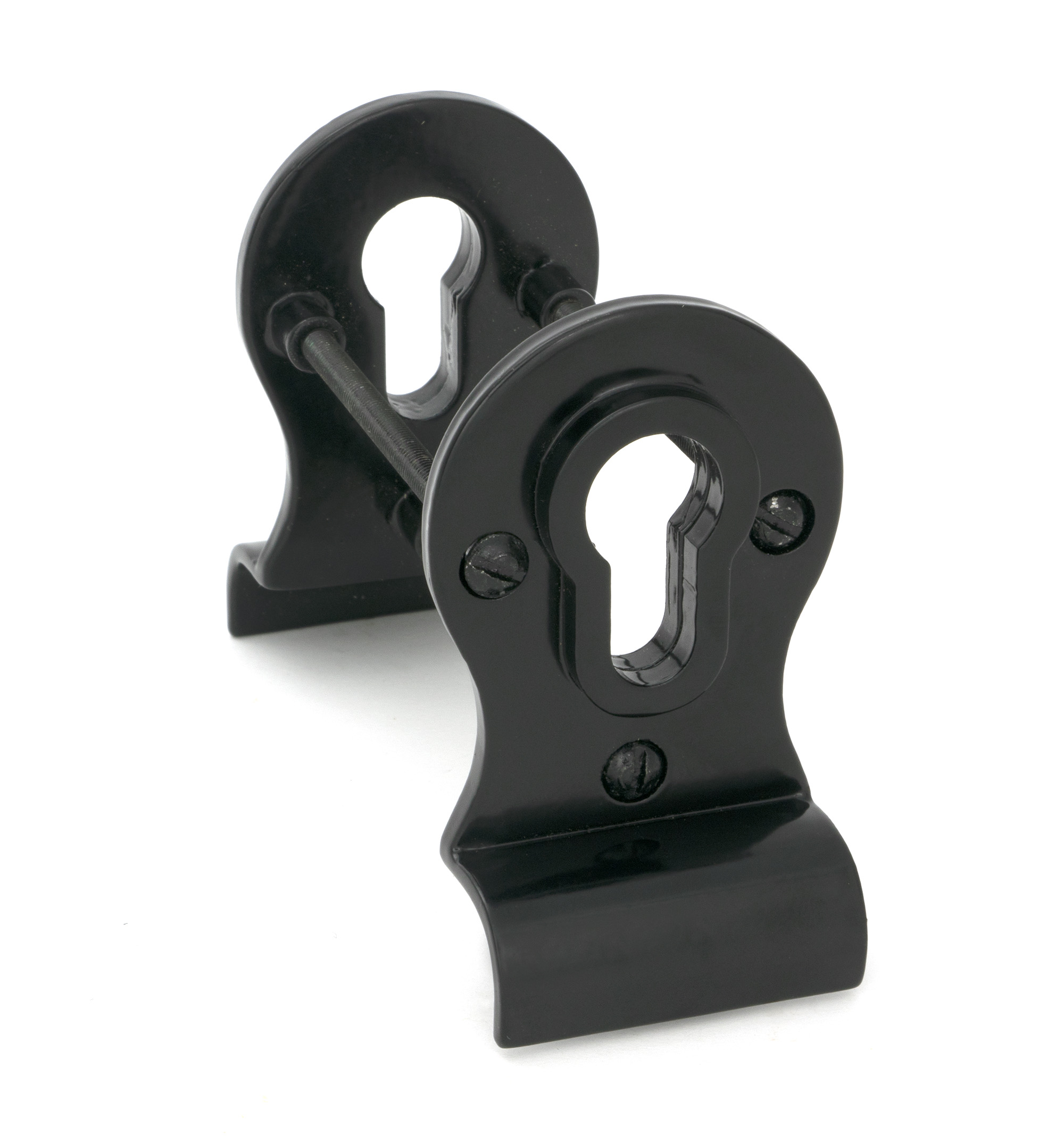 black 50mm euro door pull (back to back fixings)