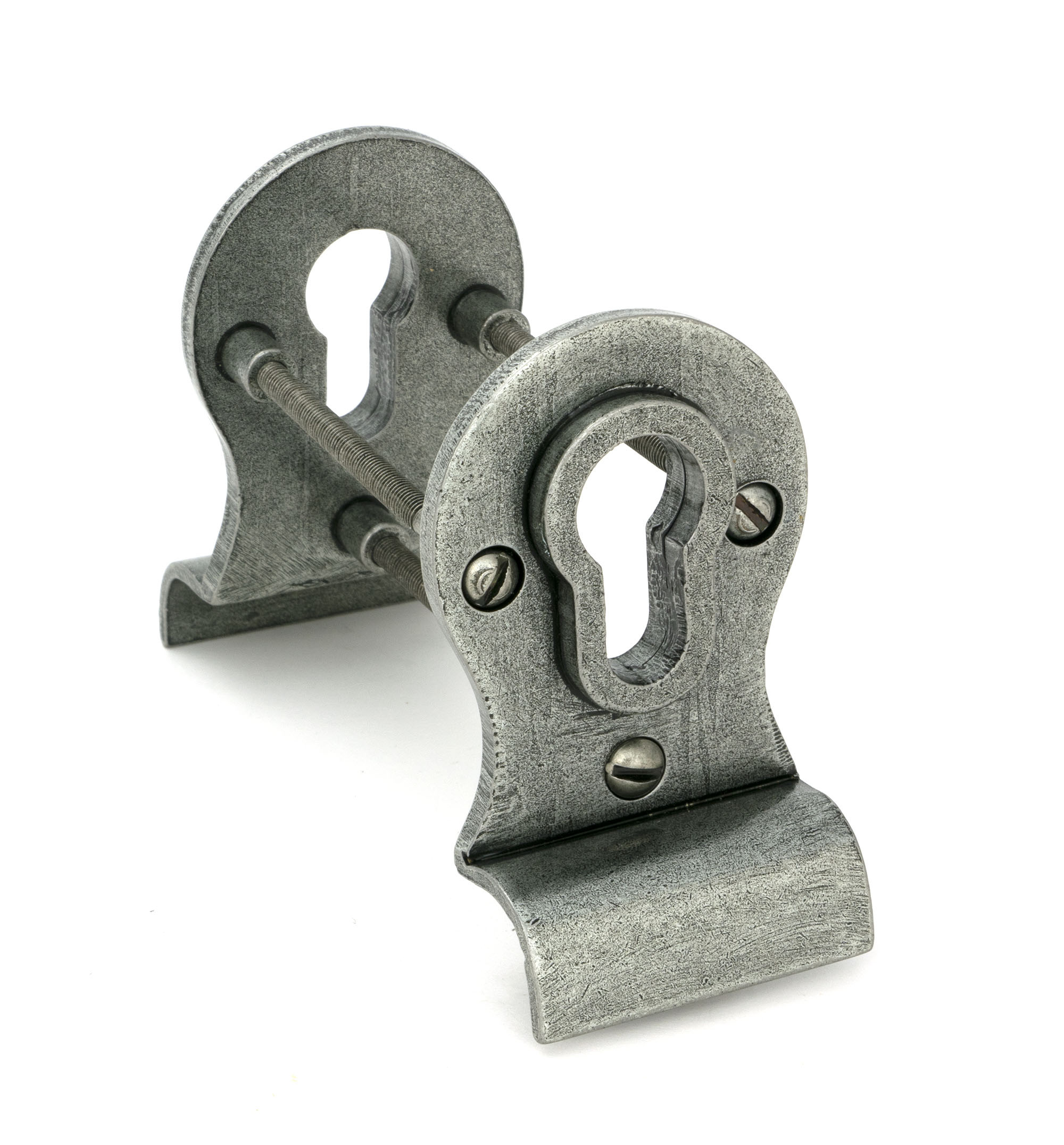 pewter 50mm euro door pull (back to back fixings)