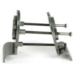pewter 50mm euro door pull (back to back fixings)