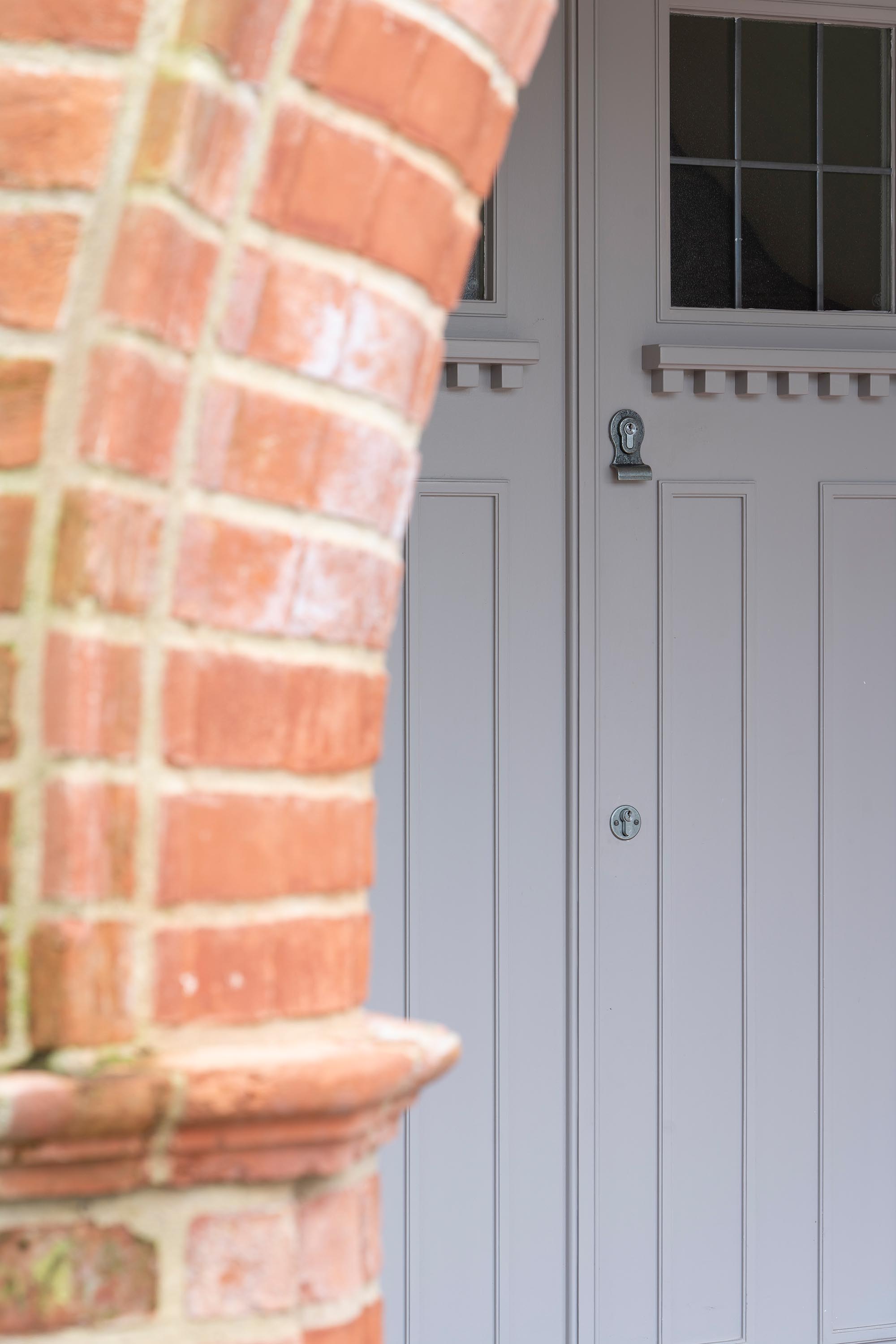 pewter 50mm euro door pull (back to back fixings)