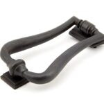 aged bronze slimline art deco door knocker