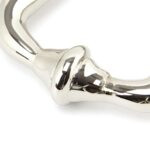 polished nickel slimline art deco door knocker