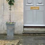 aged brass 50mm euro door pull (back to back fixings)