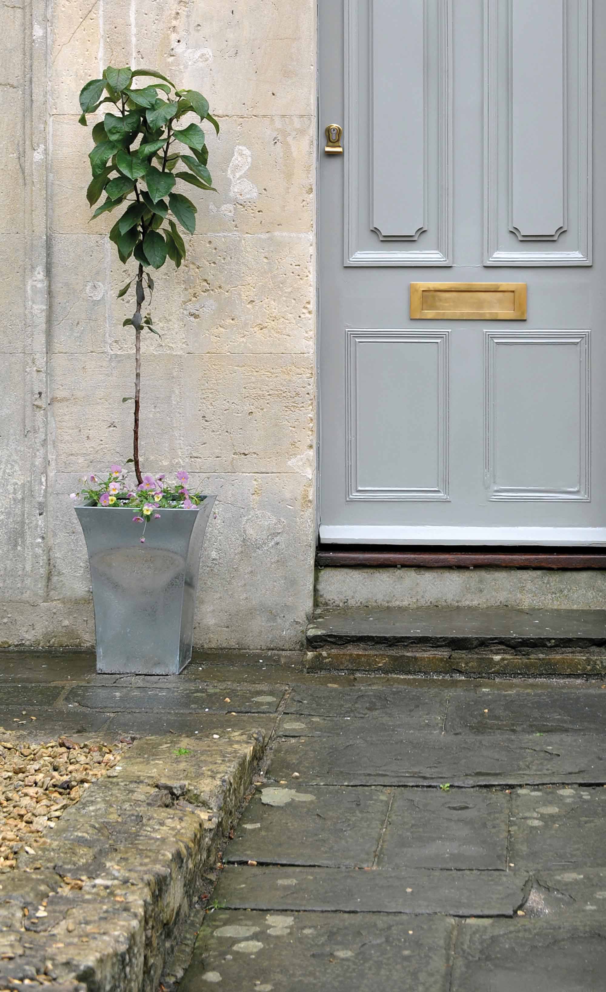 aged brass 50mm euro door pull (back to back fixings)