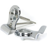 polished chrome 50mm euro door pull (back to back fixings)