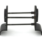 aged bronze 50mm euro door pull (back to back fixings)