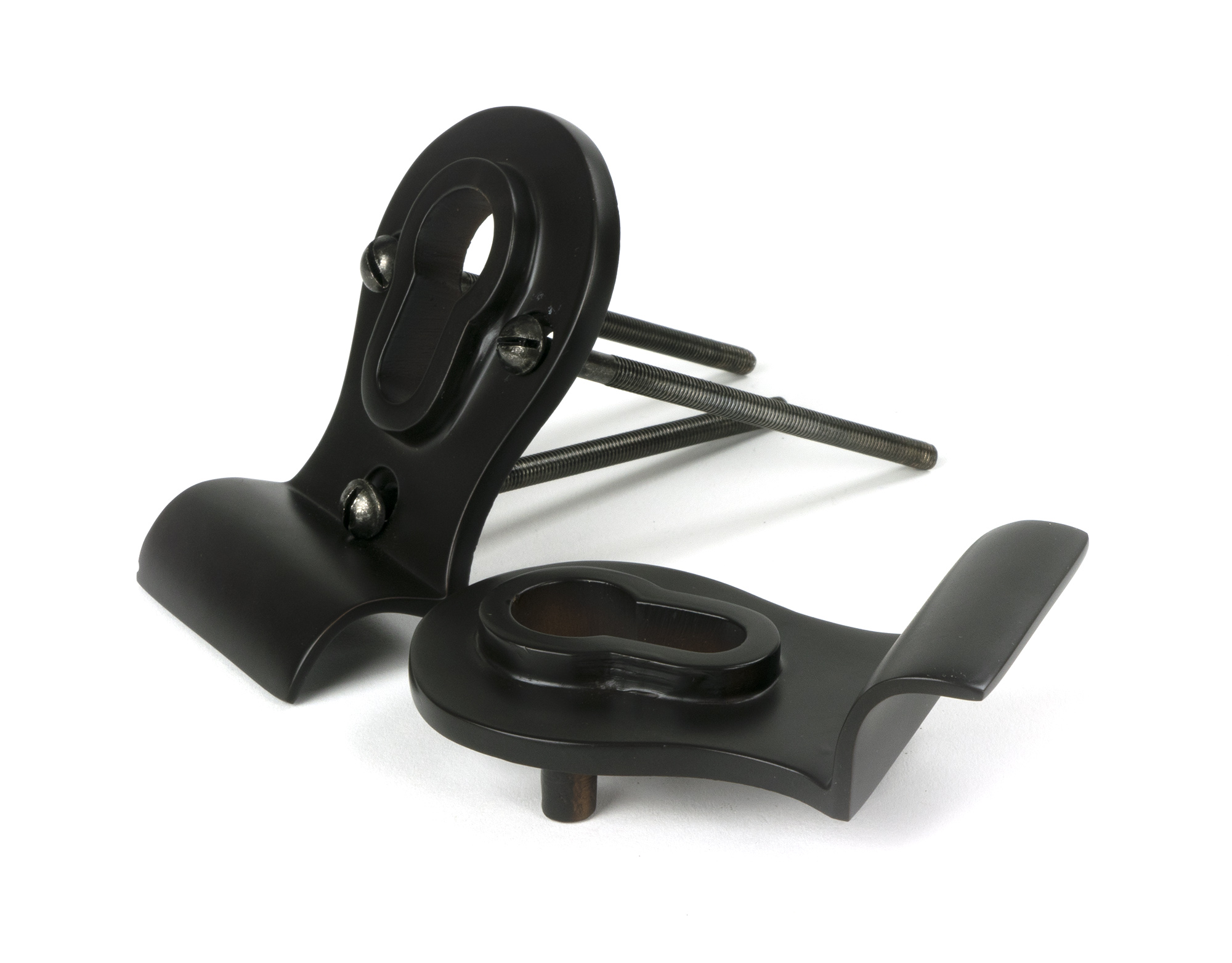 aged bronze 50mm euro door pull (back to back fixings)