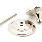 polished nickel art deco centre door knob