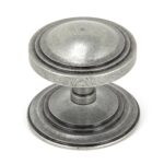 pewter art deco centre door knob