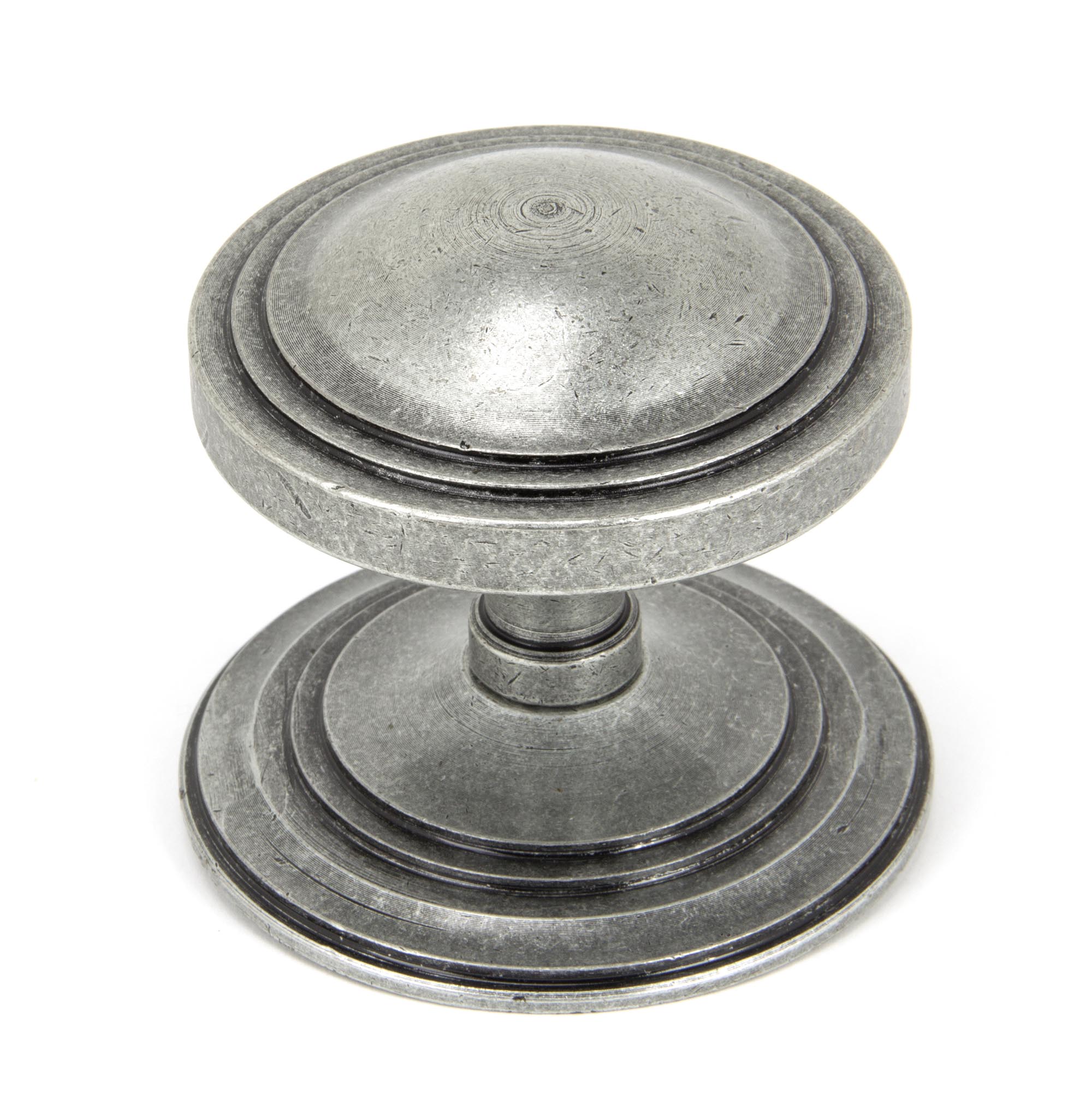 pewter art deco centre door knob