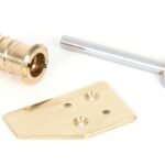 lacquered brass key flush sash stop