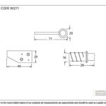 lacquered brass key flush sash stop