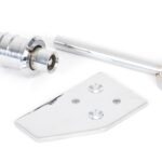 polished chrome key flush sash stop