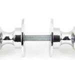 polished chrome heavy beehive mortice/rim knob set