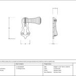 polished chrome beehive escutcheon