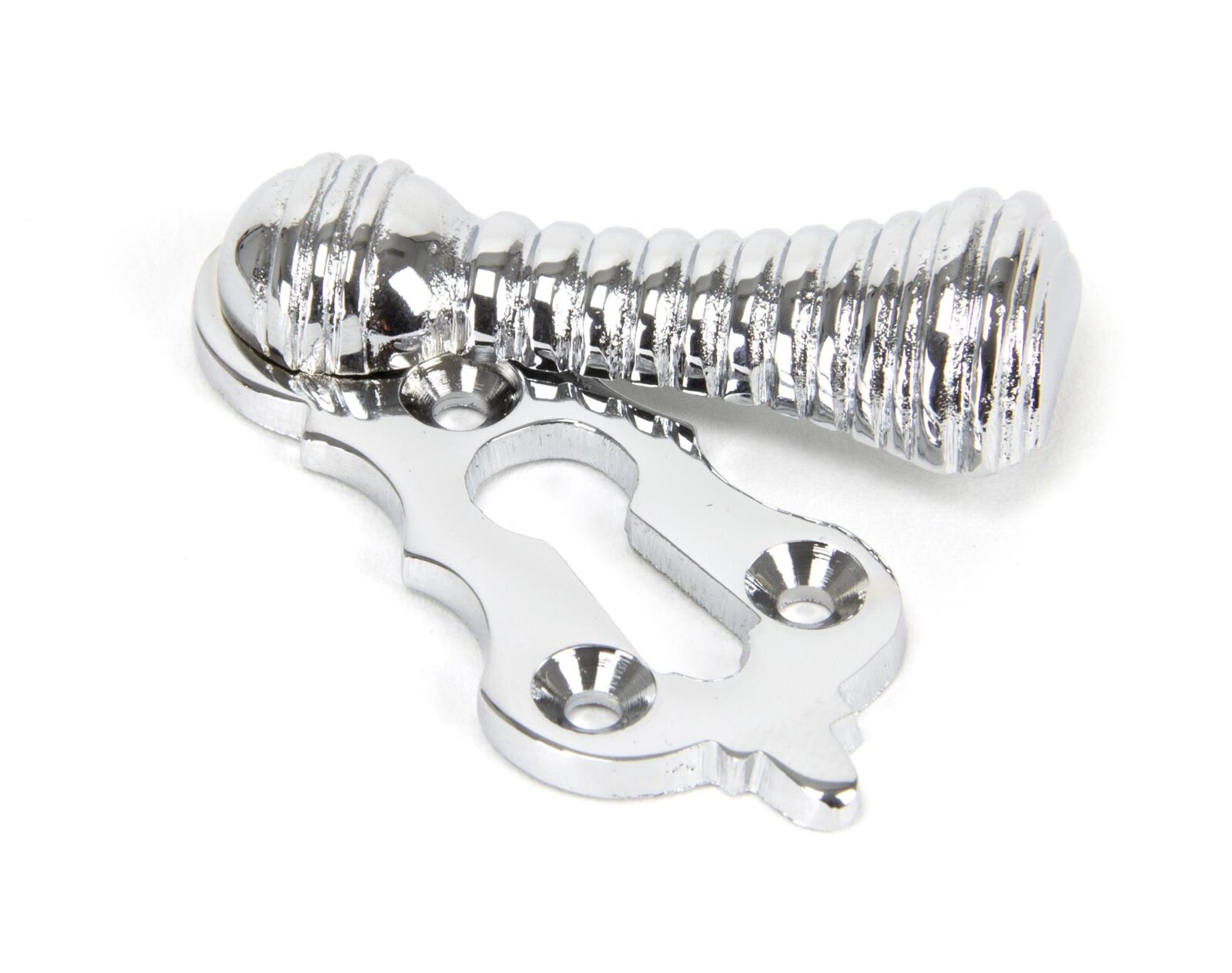 polished chrome beehive escutcheon