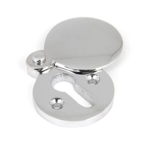 polished chrome 30mm round escutcheon