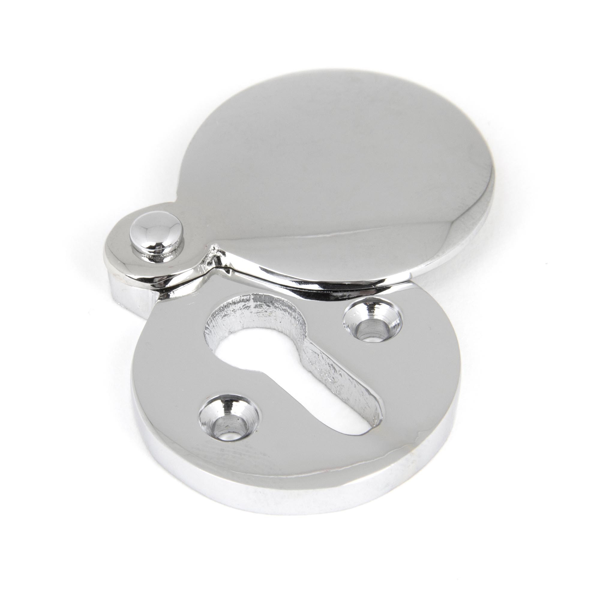 polished chrome 30mm round escutcheon
