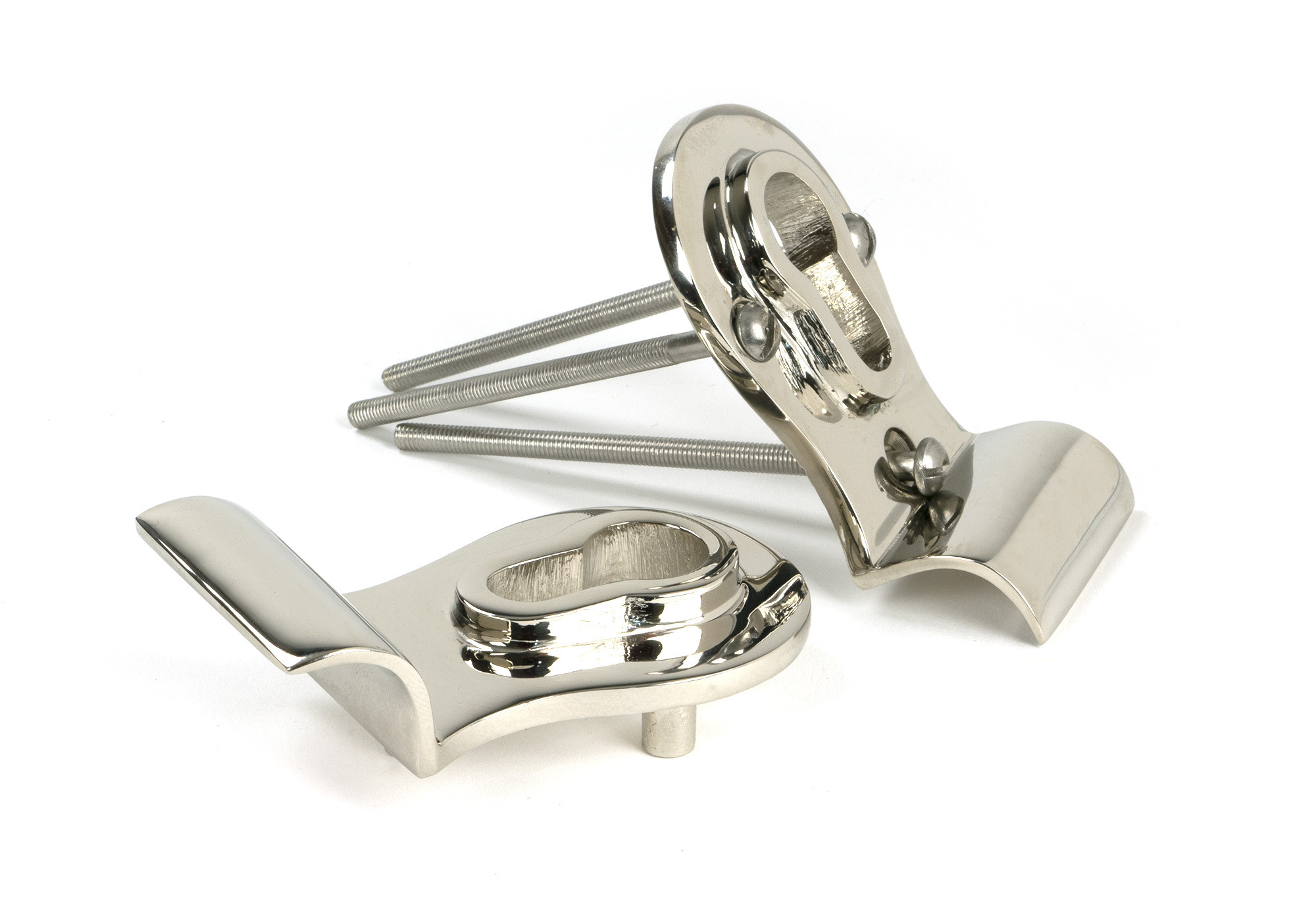 polished nickel 50mm euro door pull (back to back fixings)