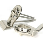 polished nickel 50mm euro door pull (back to back fixings)