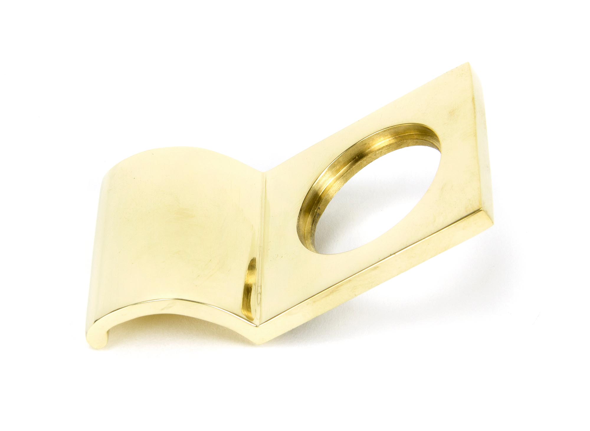 polished brass rim cylinder pull