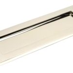 polished nickel large letter plate